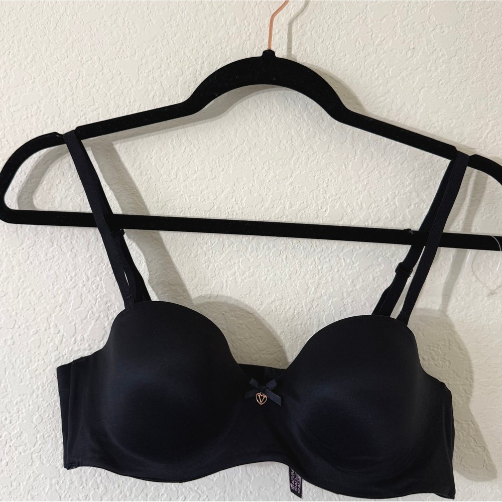 Victoria Secret Women's Body by Victoria Strapless Multi Way Bra Black 34B